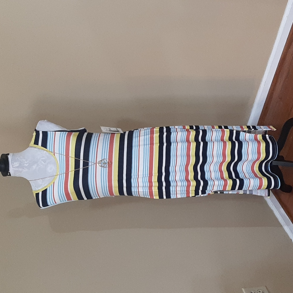 Striped Flattering maxi dress
